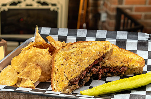 mushroom swiss patty melt sandwich lunch portsmouth nh